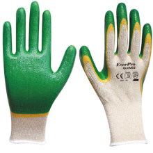 Hot Sale 10G Polycotton Liner Latex Double Coated Gloves